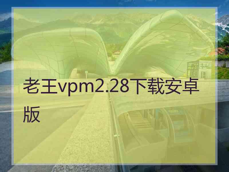 老王vpm2.28下载安卓版