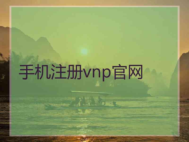 手机注册vnp官网