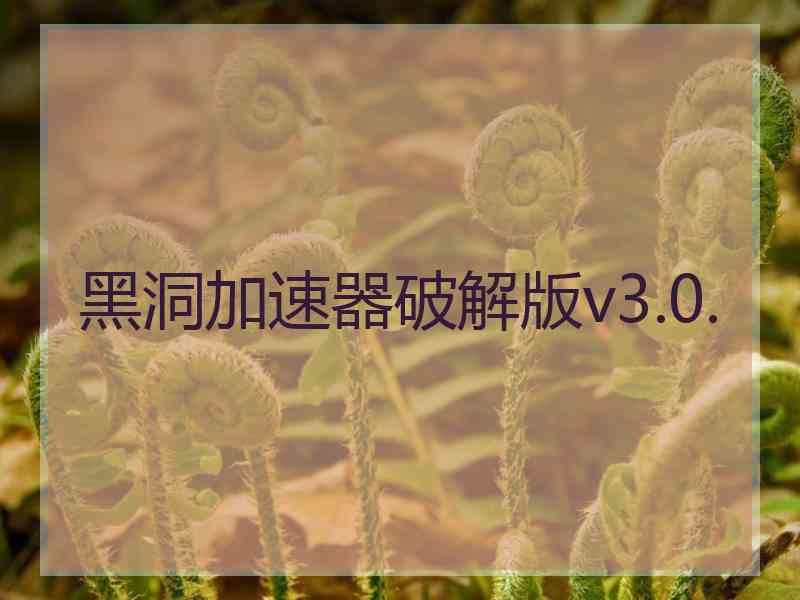 黑洞加速器破解版v3.0.