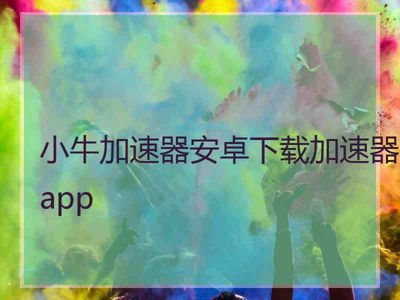 小牛加速器安卓下载加速器app