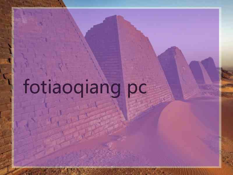 fotiaoqiang pc