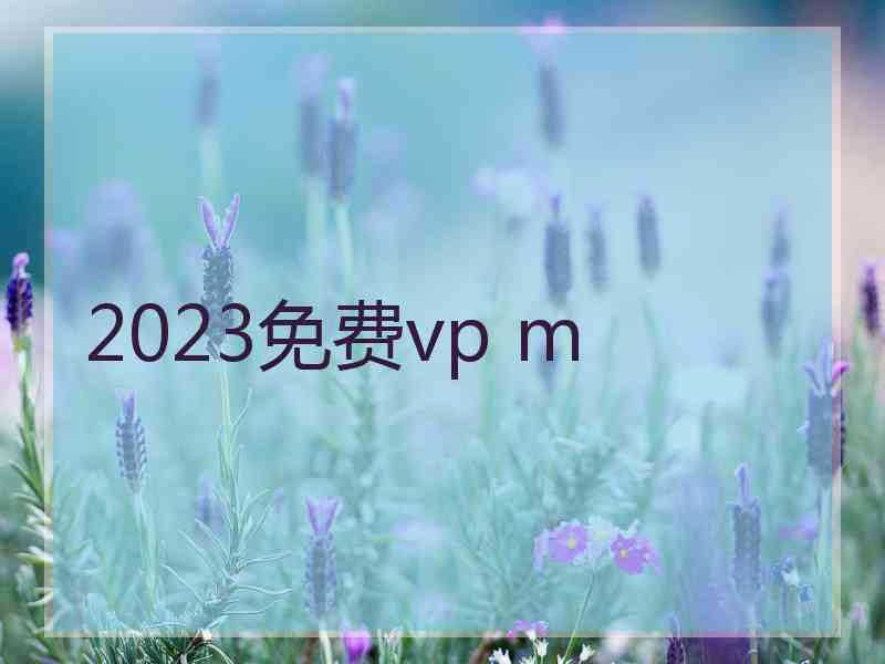 2023免费vp m