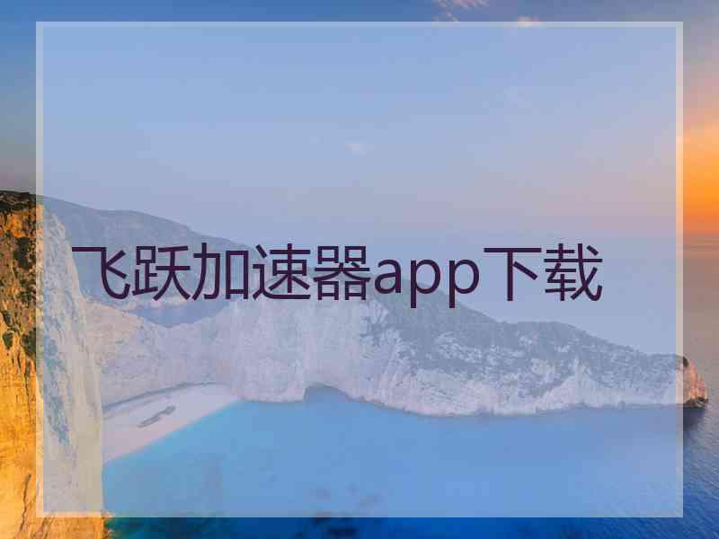 飞跃加速器app下载