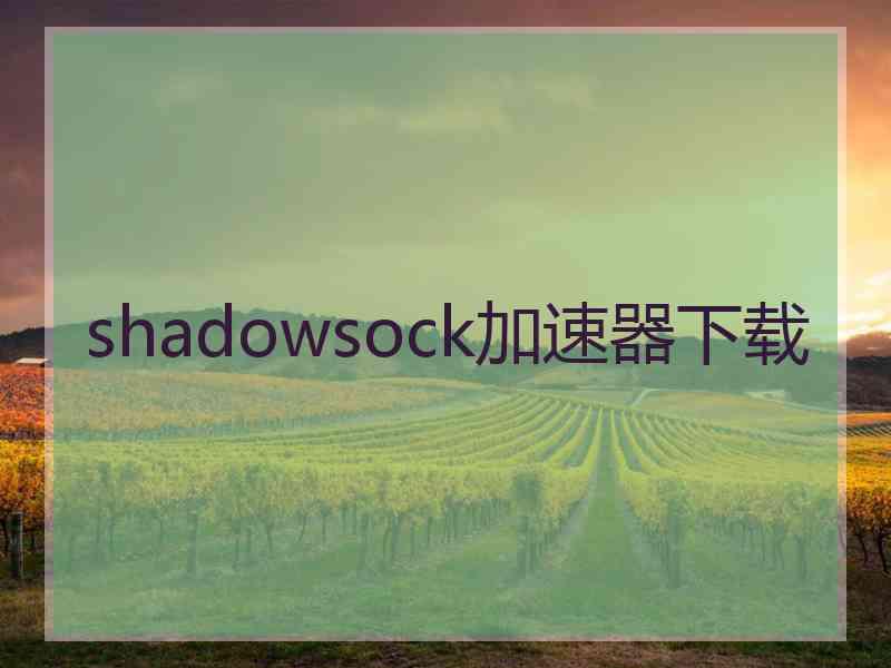 shadowsock加速器下载