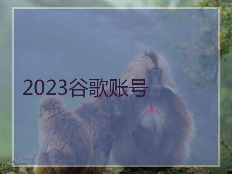 2023谷歌账号