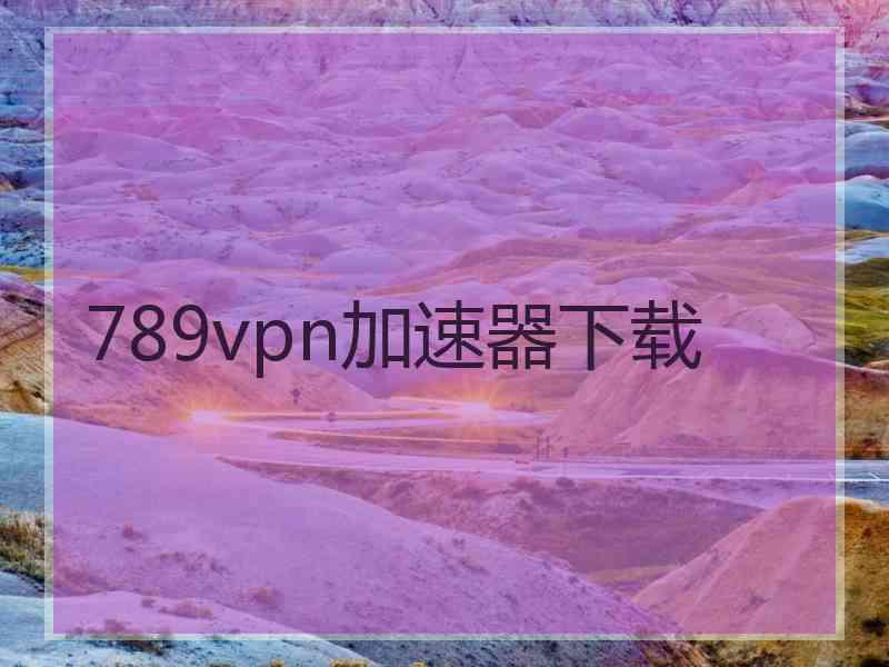 789vpn加速器下载