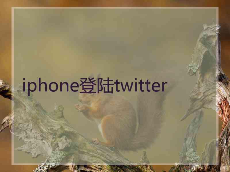 iphone登陆twitter