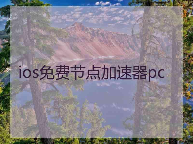 ios免费节点加速器pc