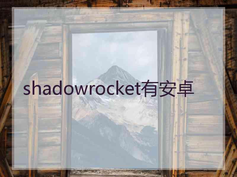 shadowrocket有安卓