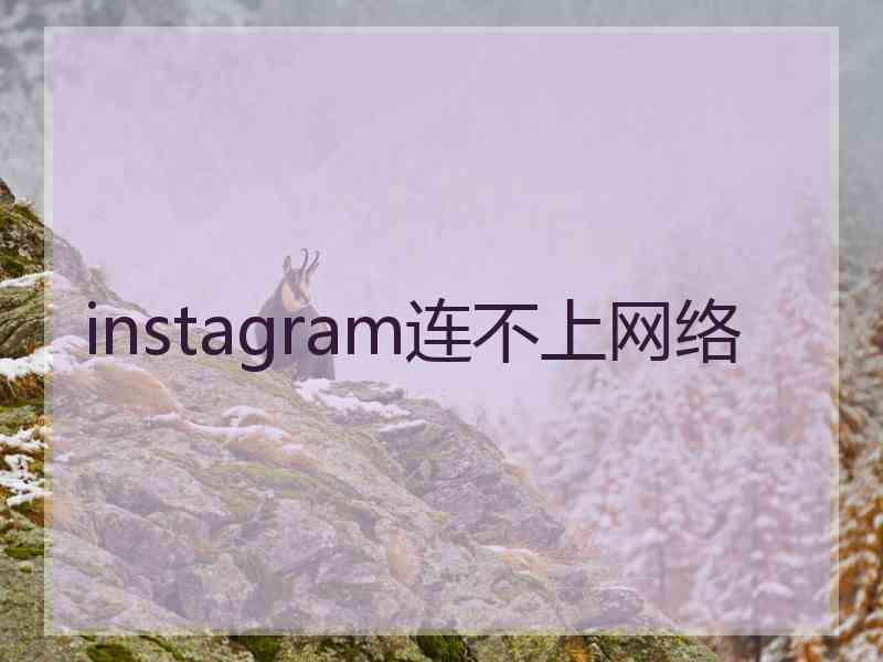 instagram连不上网络