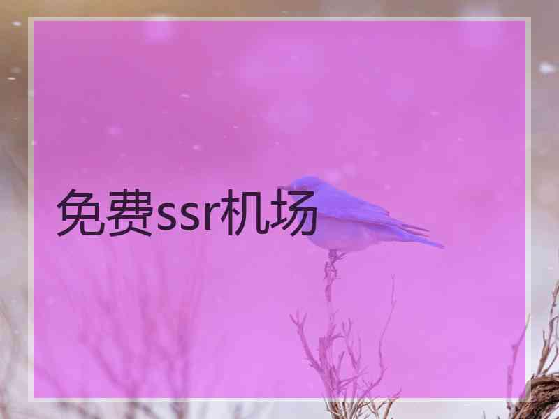 免费ssr机场