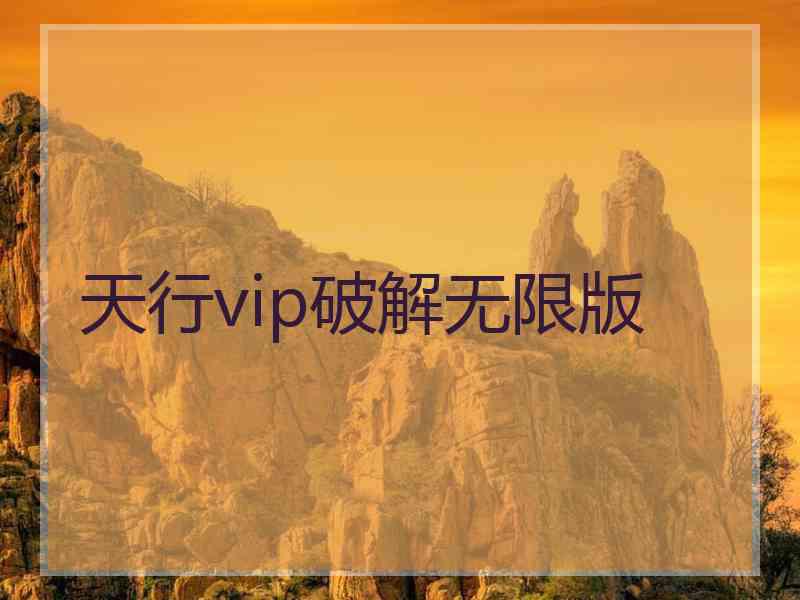 天行vip破解无限版