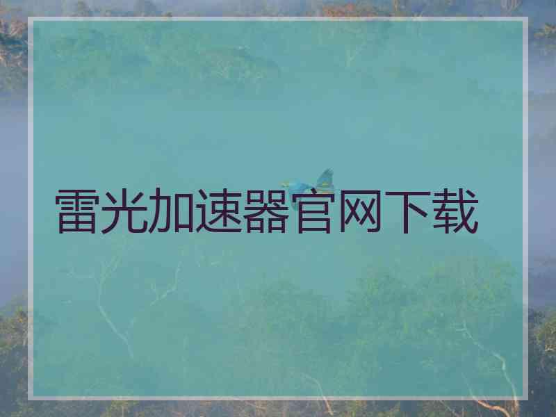 雷光加速器官网下载