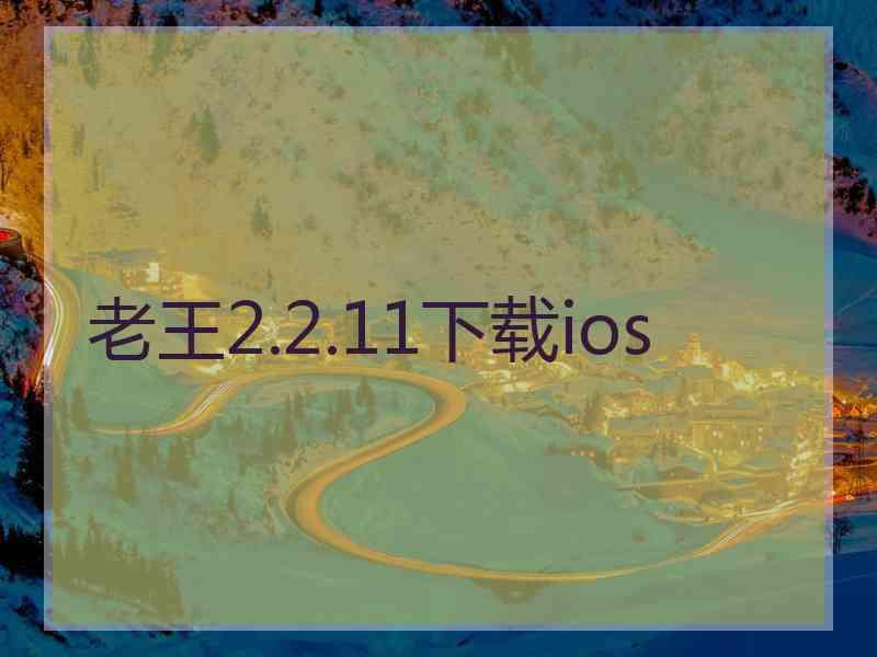 老王2.2.11下载ios