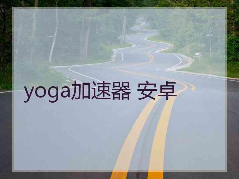 yoga加速器 安卓