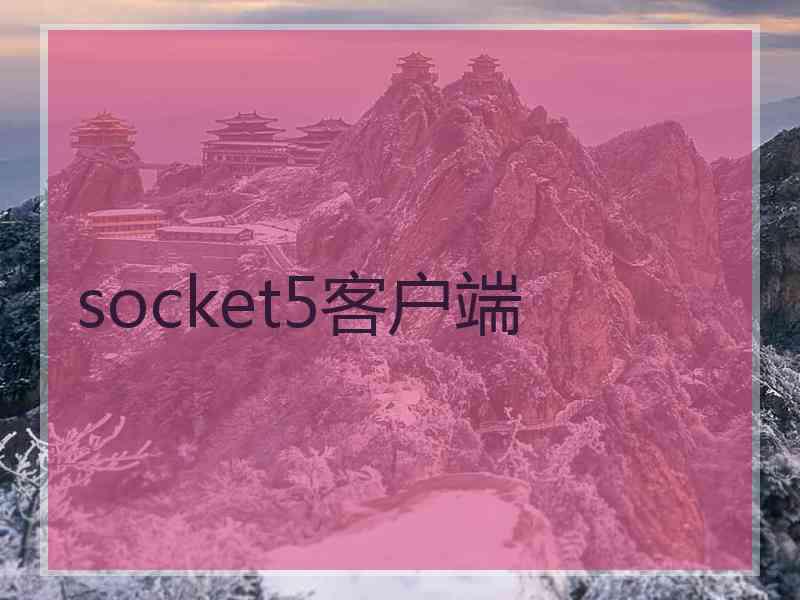 socket5客户端