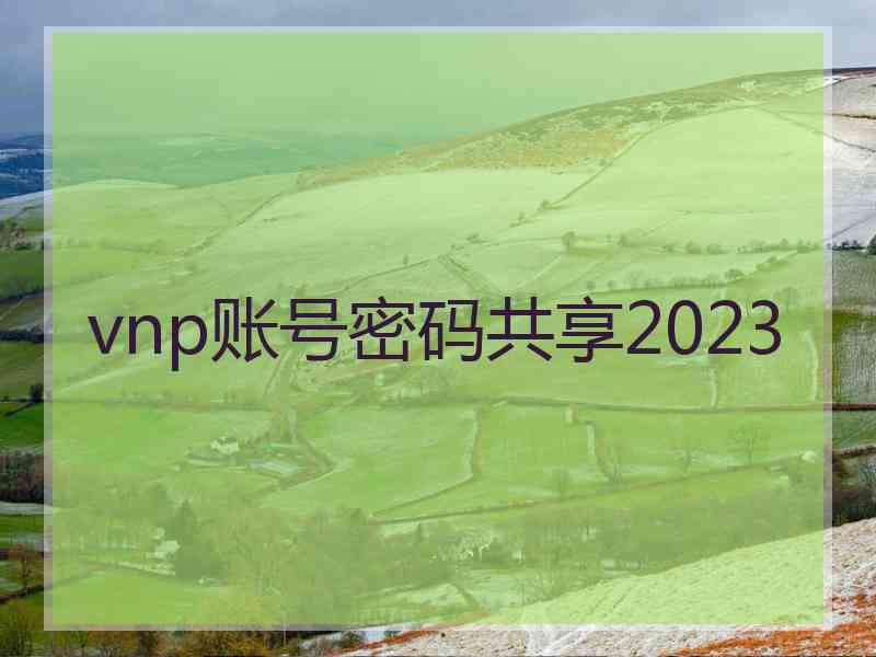 vnp账号密码共享2023