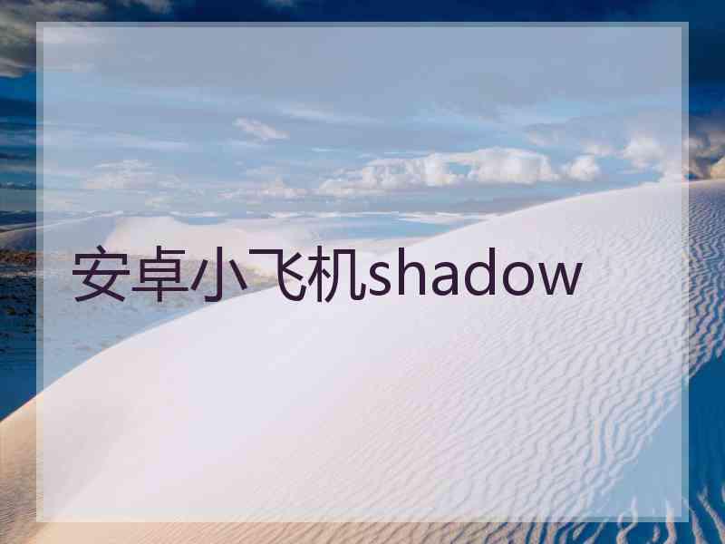 安卓小飞机shadow